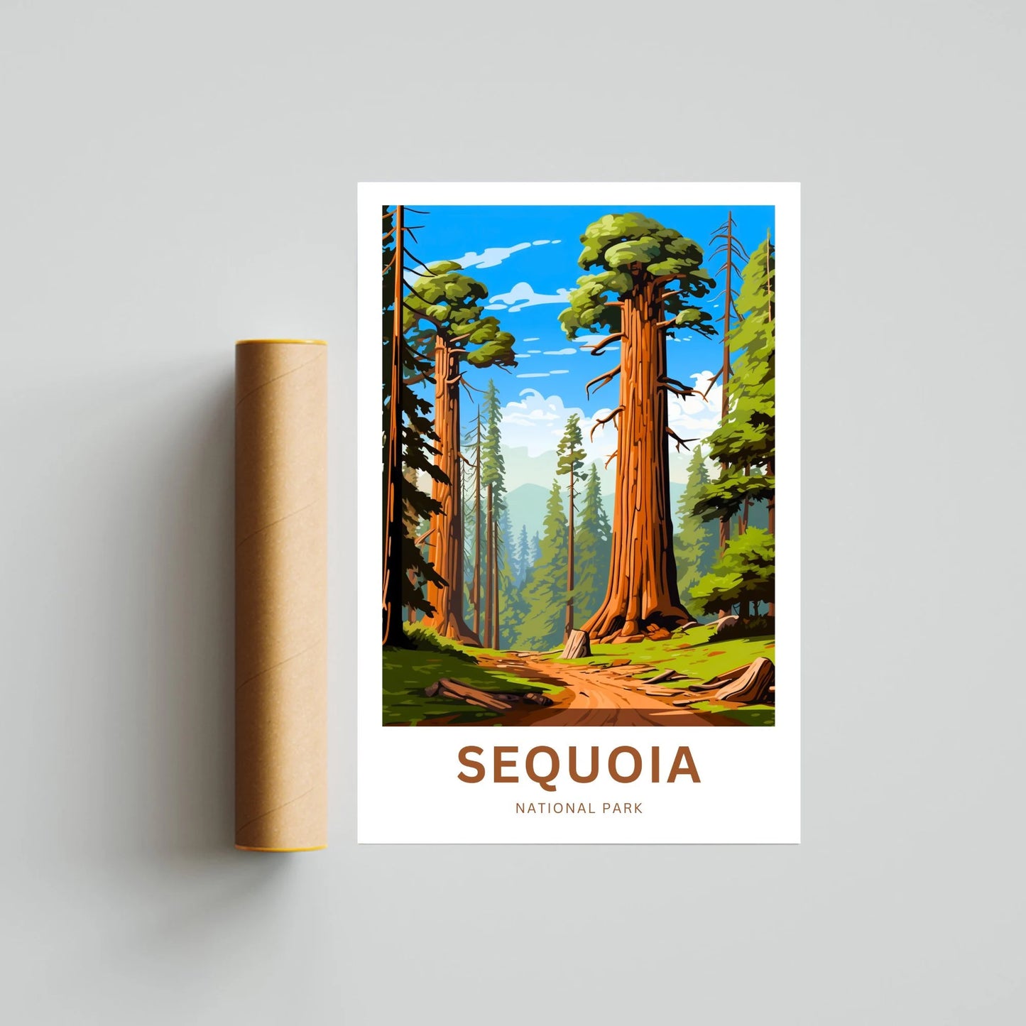 Sequoia National Park Travel Poster