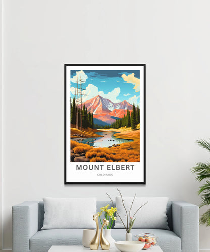 Mount Elbert Travel Poster