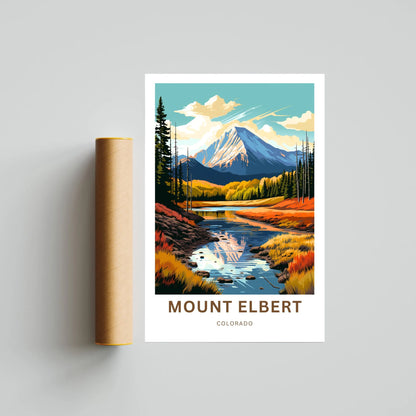 Mount Elbert Travel Poster