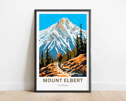 Mount Elbert Travel Poster