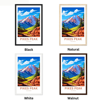 Pikes Peak Travel Poster