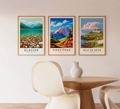 Pikes Peak Travel Poster