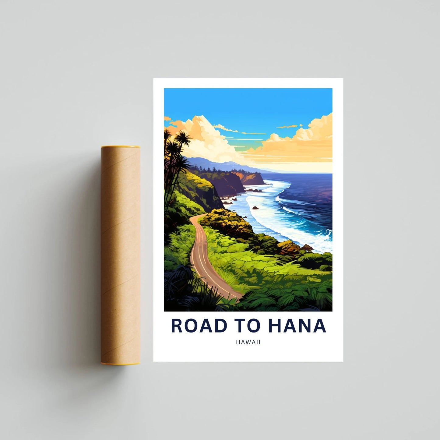 Road to Hana Travel Poster