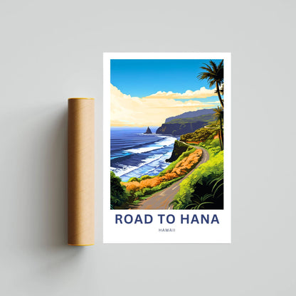 Road to Hana Travel Poster