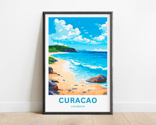 Curacao Travel Poster