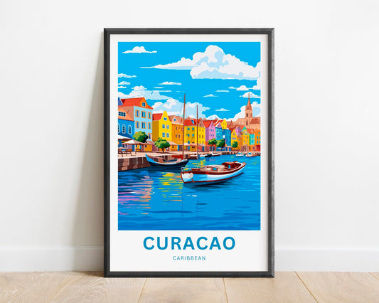 Curacao Travel Poster