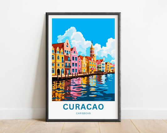 Curacao Travel Poster
