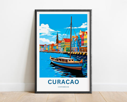 Curacao Travel Poster