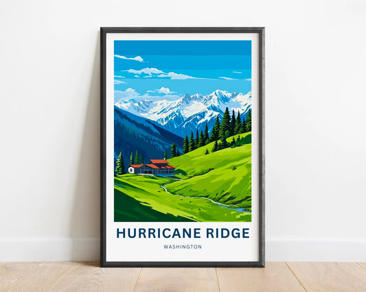 Hurricane Ridge Travel Poster