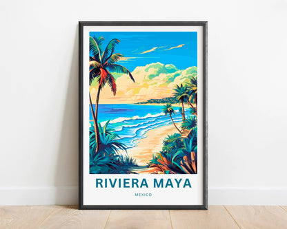 Riviera Maya Travel Poster