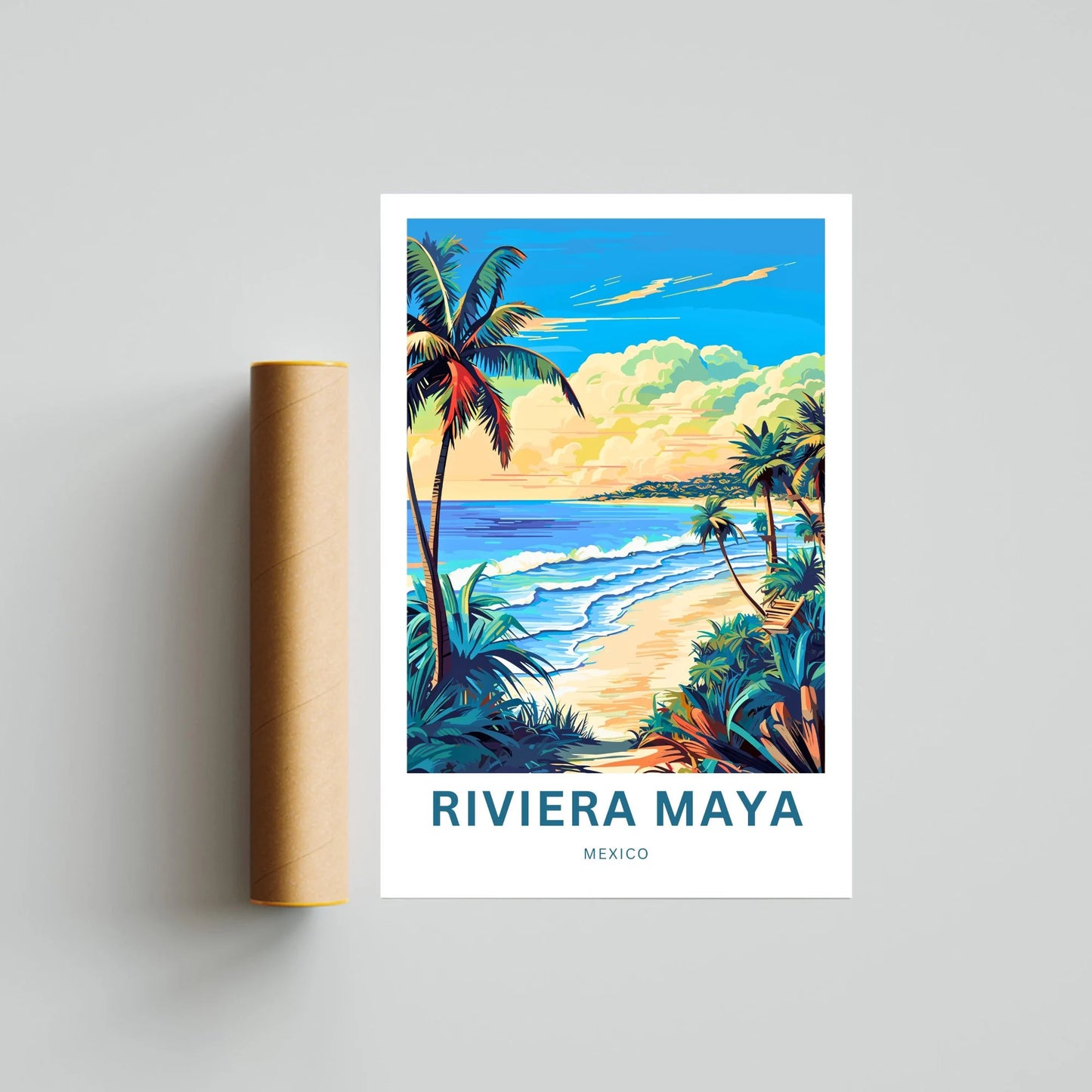 Riviera Maya Travel Poster