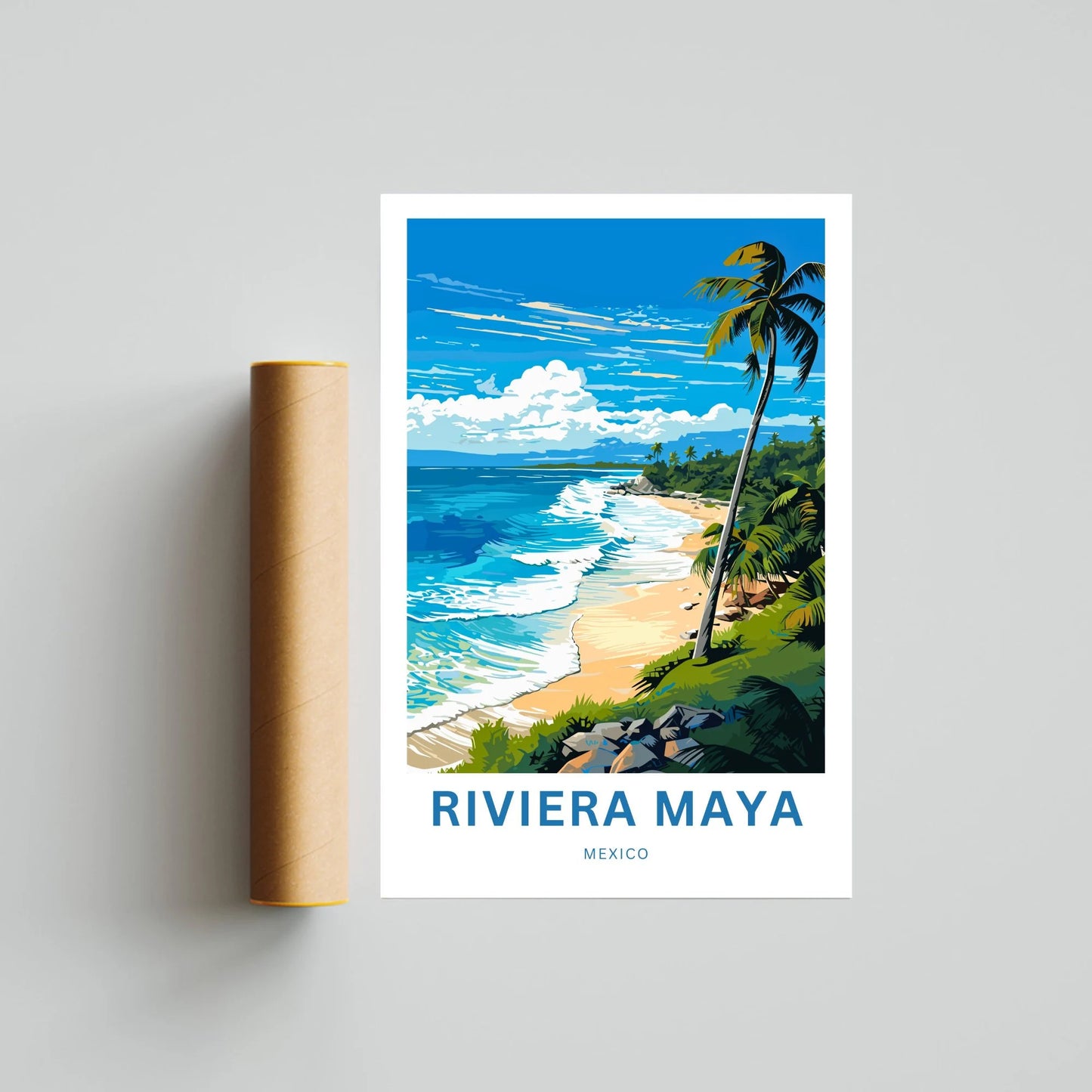 Riviera Maya Travel Poster