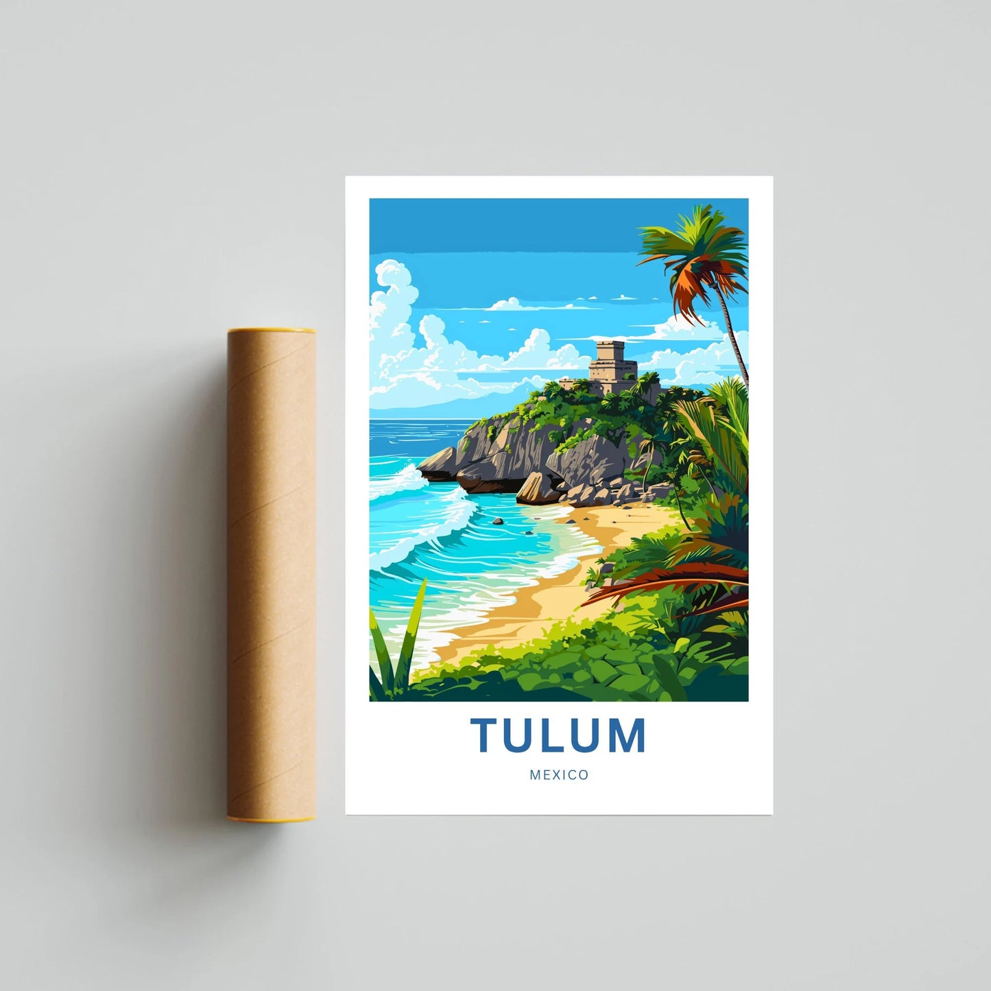 Tulum Riviera Maya Travel Poster