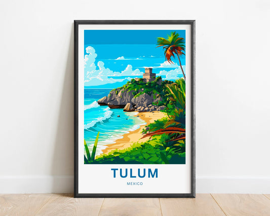 Tulum Riviera Maya Travel Poster