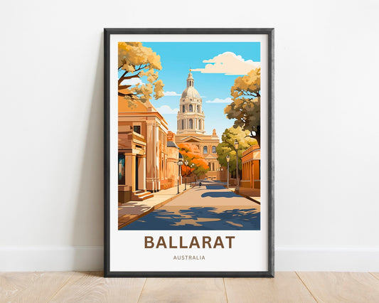 Ballarat Travel Poster