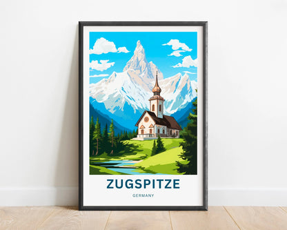 Zugspitze Travel Poster