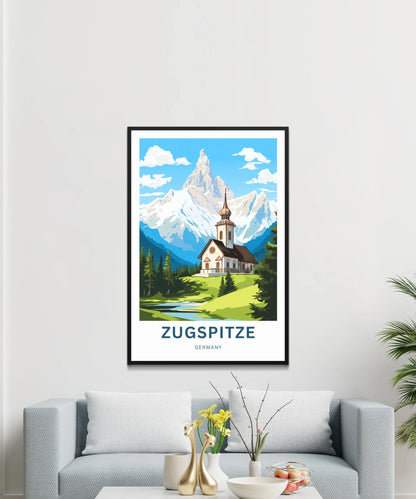 Zugspitze Travel Poster