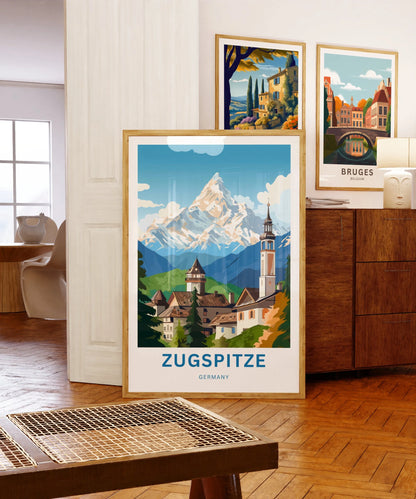 Zugspitze Travel Poster