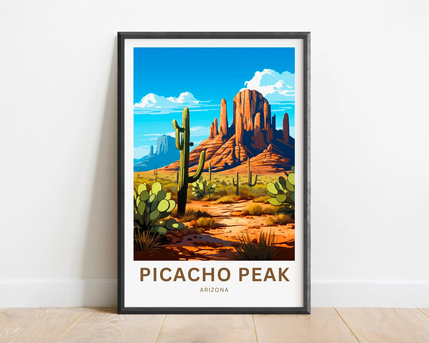 Picacho Peak Travel Poster