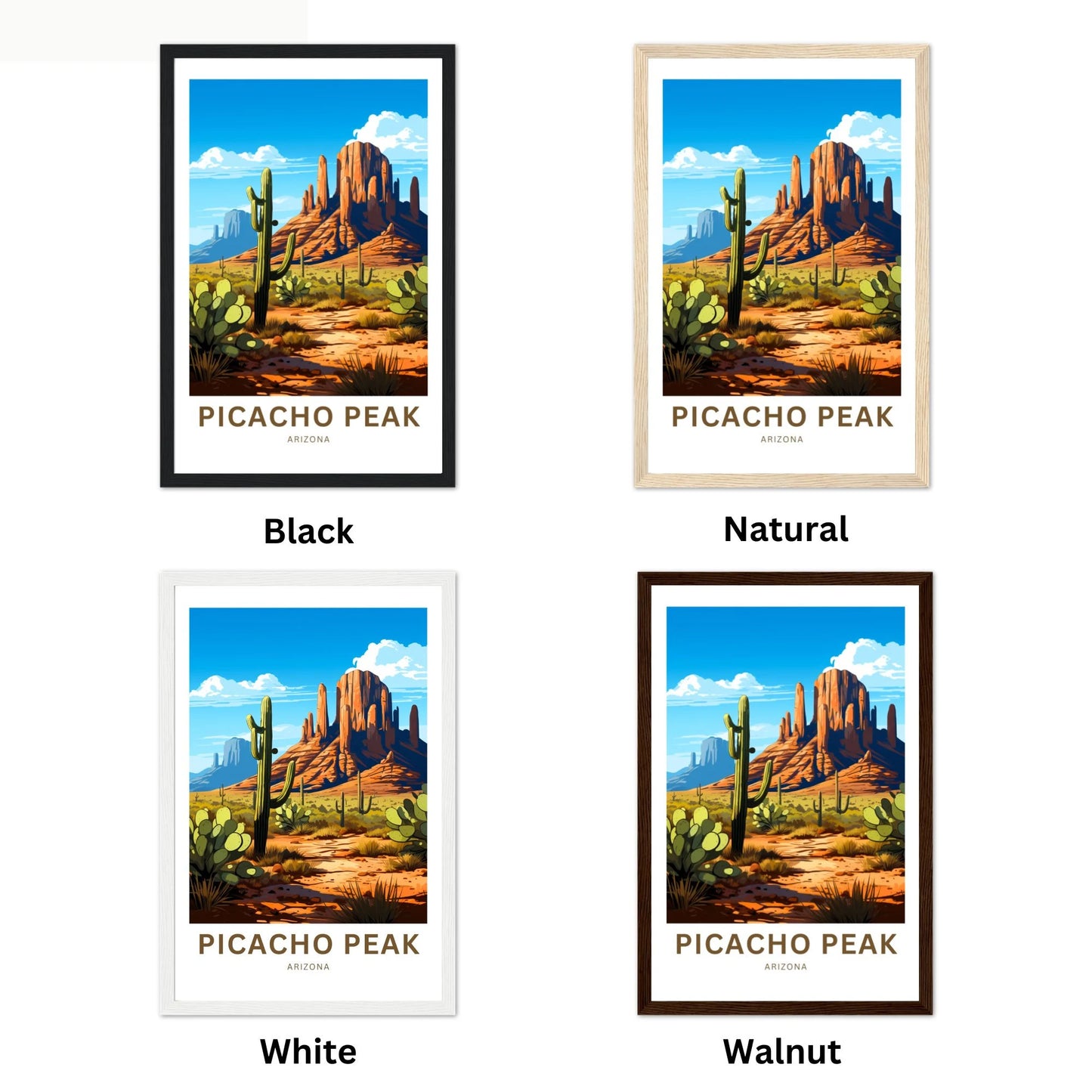 Picacho Peak Travel Poster