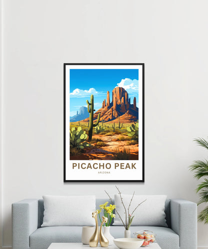 Picacho Peak Travel Poster