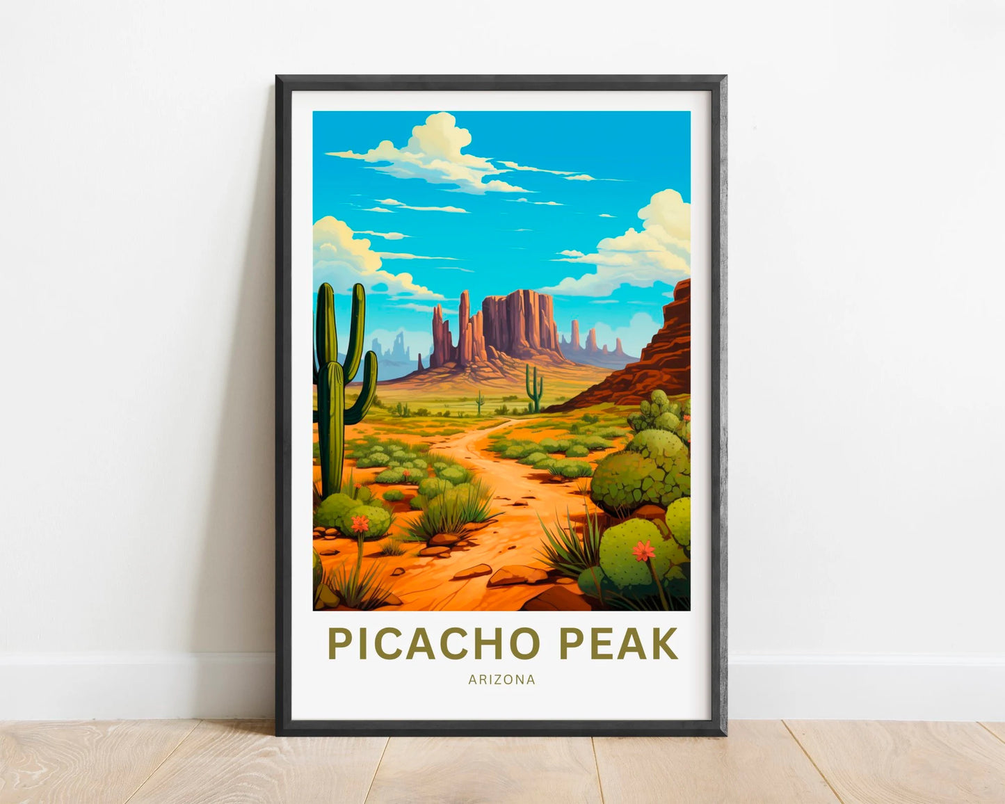 Picacho Peak Travel Poster