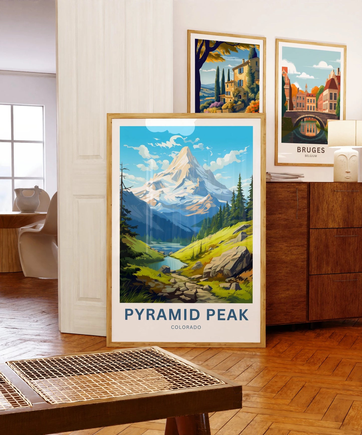 Pyramid Peak Travel Poster