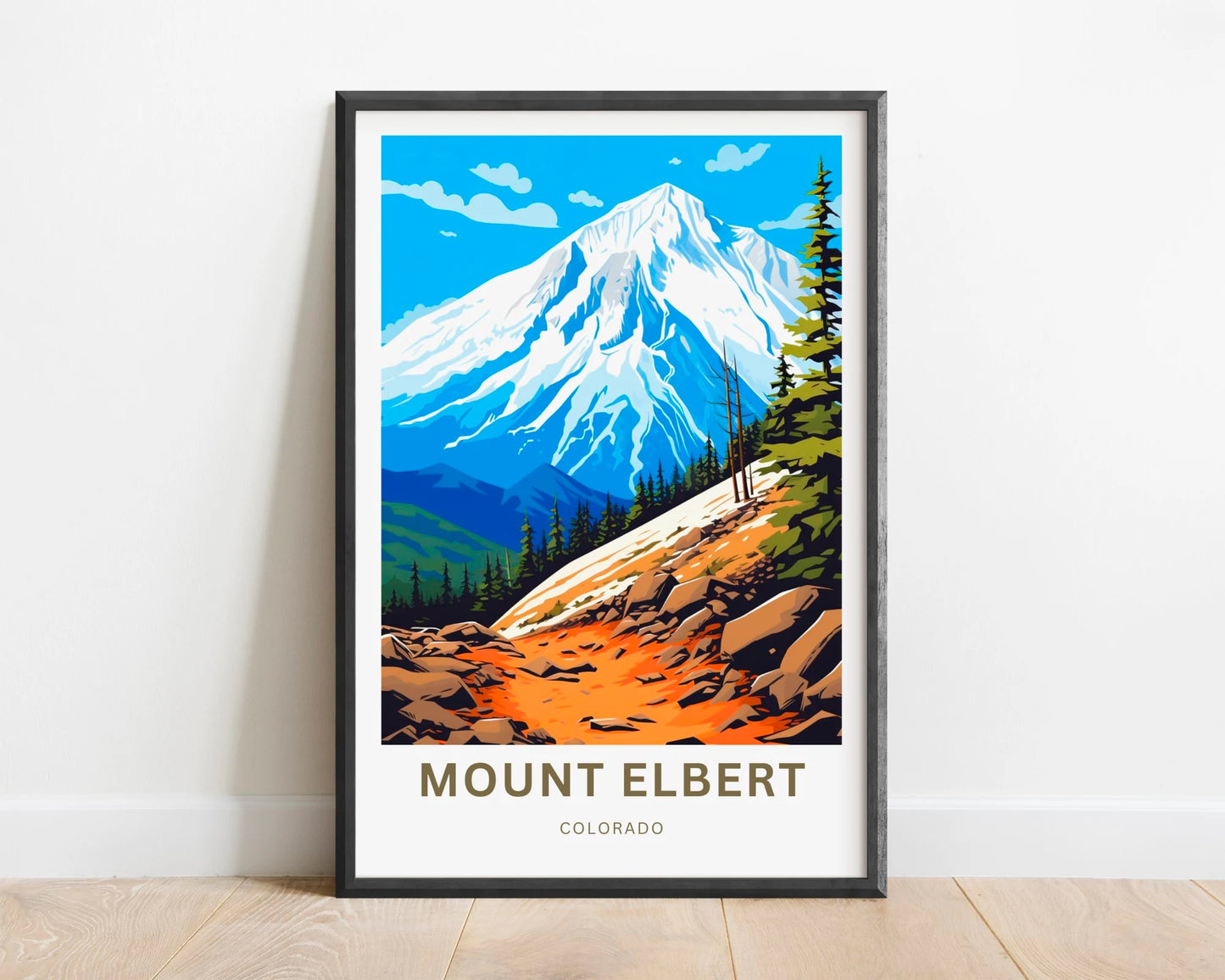 Mount Elbert Travel Poster