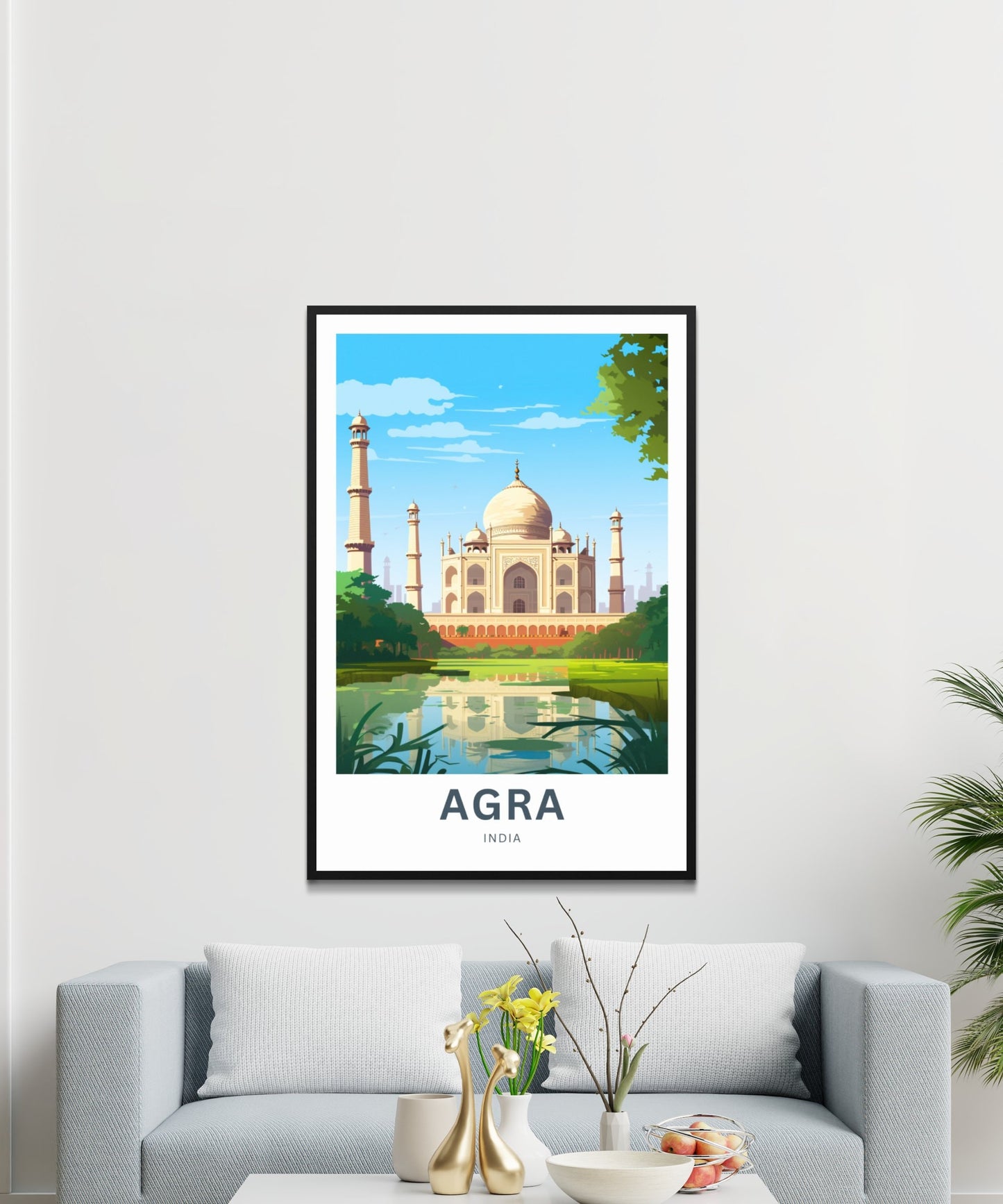 Agra Travel Poster