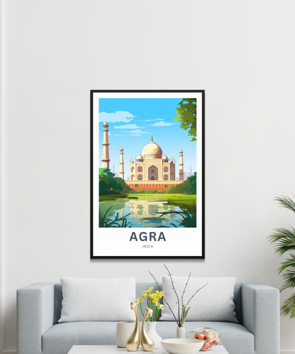 Agra Travel Poster