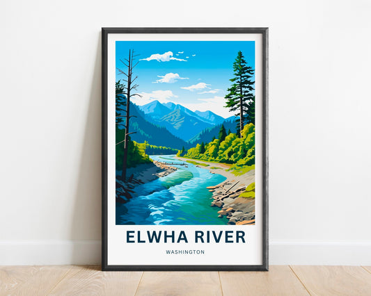Elwha River Travel Poster