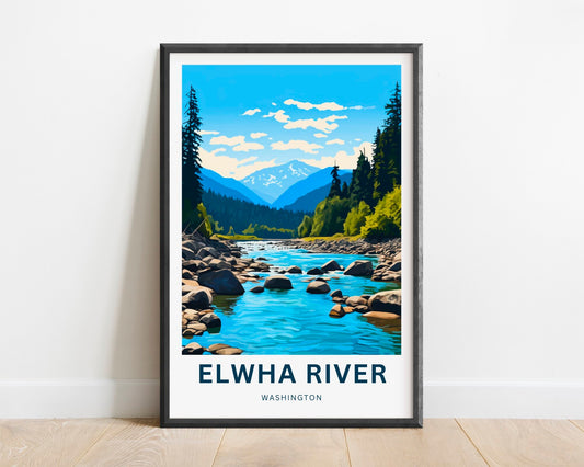 Elwha River Travel Poster