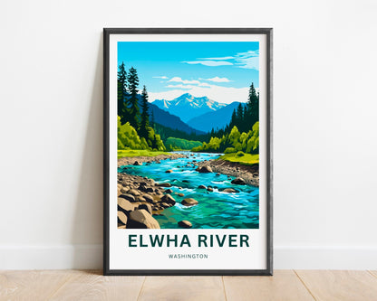 Elwha River Travel Poster