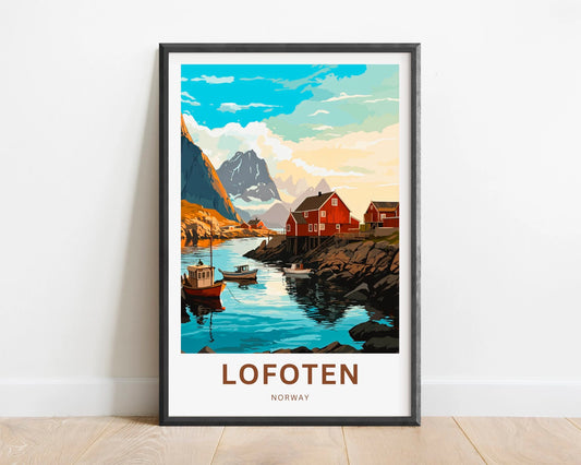 Lofoten Islands Travel Poster
