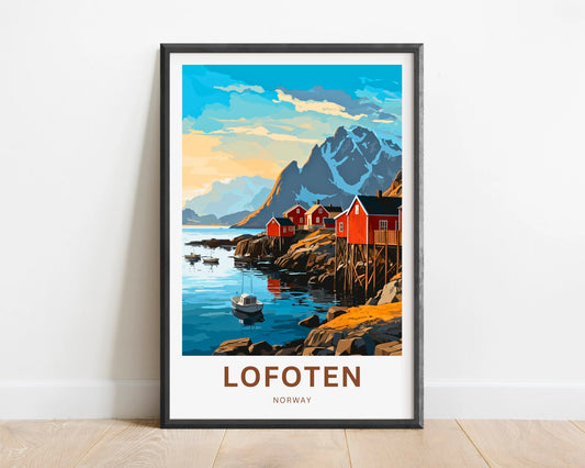 Lofoten Islands Travel Poster