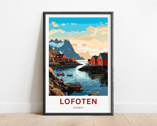 Lofoten Islands Travel Poster