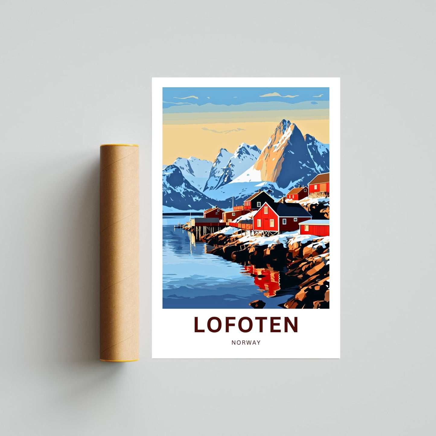 Lofoten Islands Travel Poster