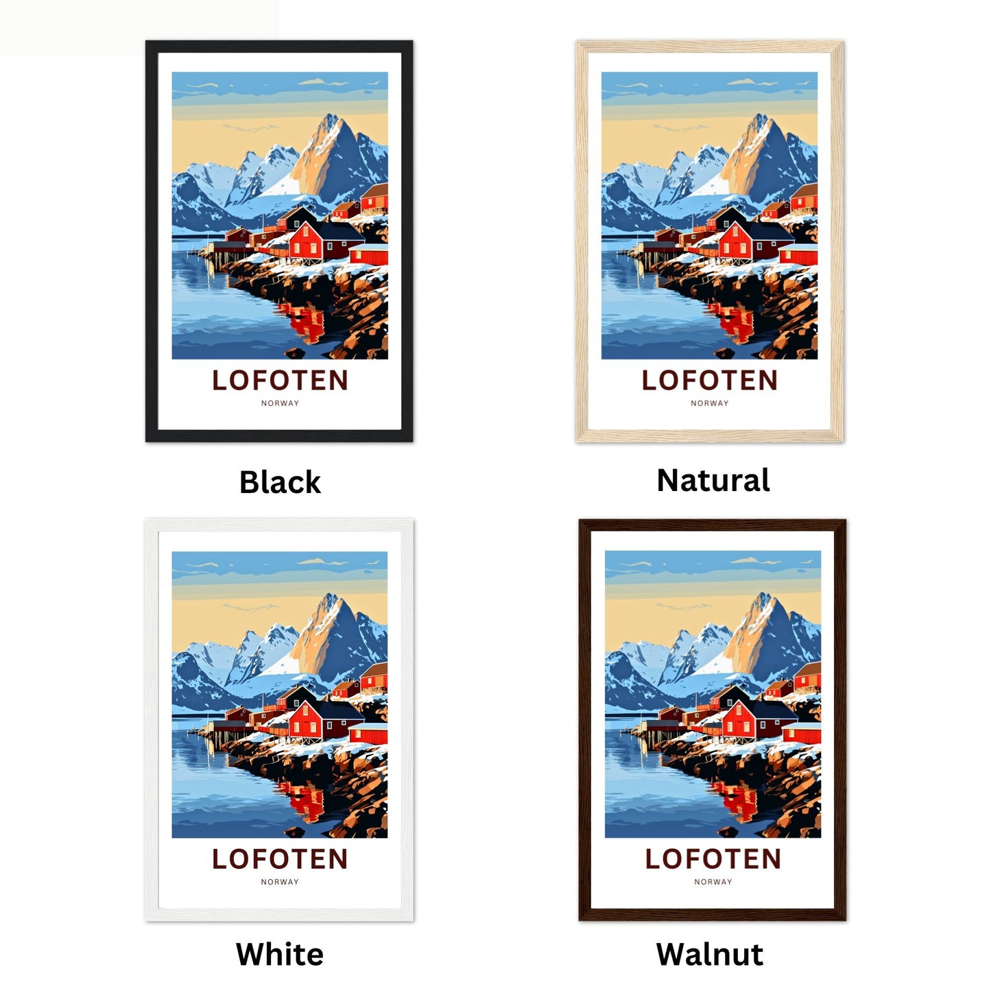 Lofoten Islands Travel Poster