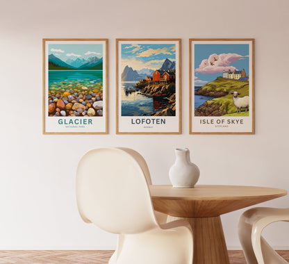 Lofoten Islands Travel Poster