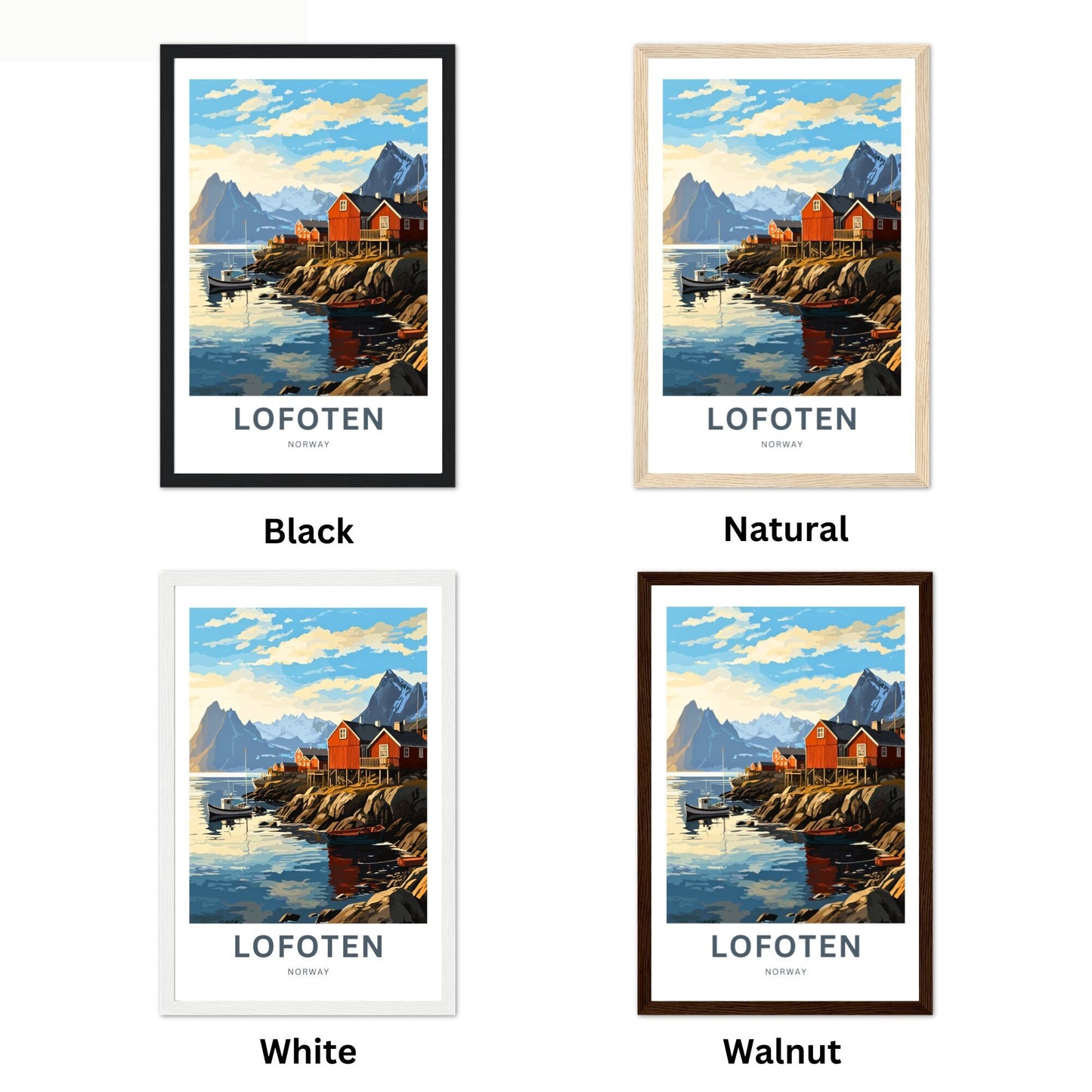 Lofoten Islands Travel Poster