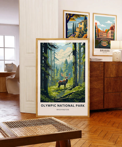 Olympic National Park Travel Poster