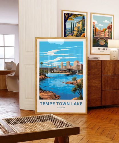 Tempe Town Lake Travel Poster