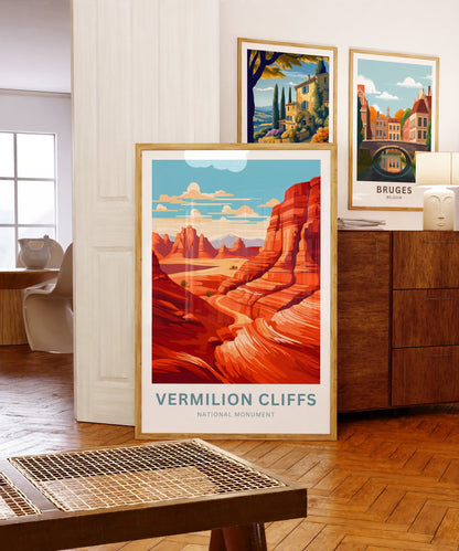 Vermilion Cliffs Travel Poster