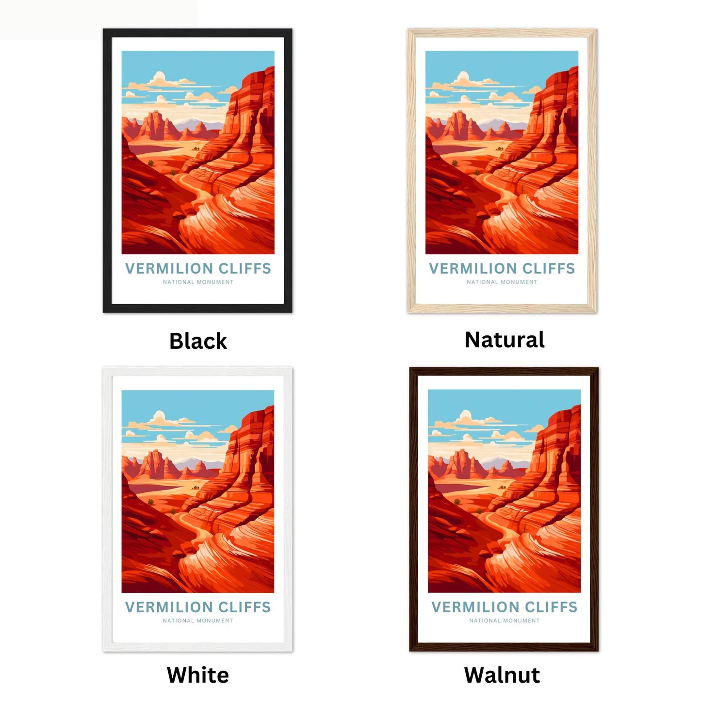 Vermilion Cliffs Travel Poster