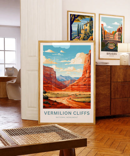 Vermilion Cliffs Travel Poster