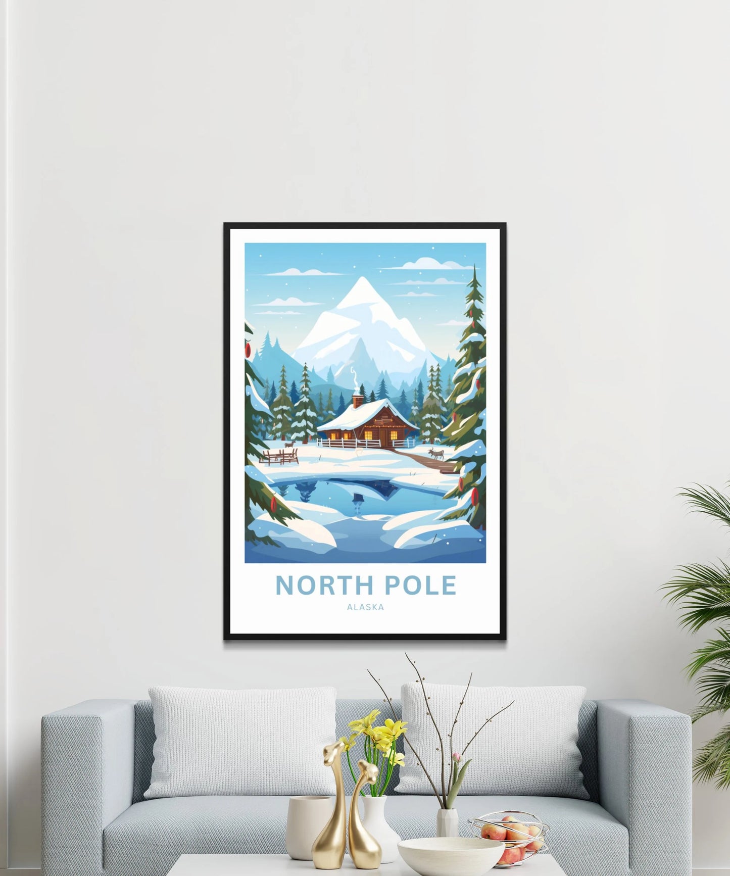 North Pole  Travel Poster