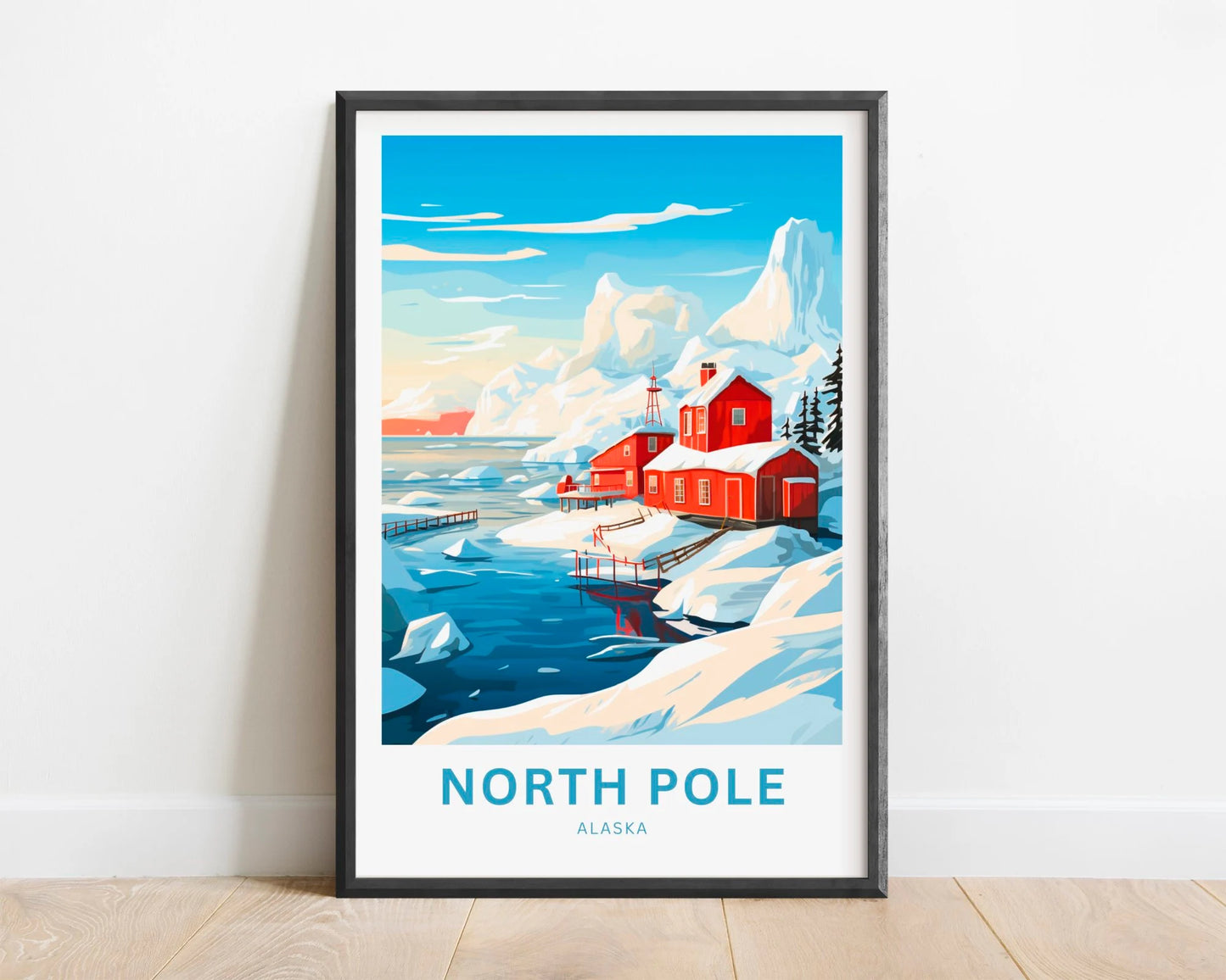 North Pole  Travel Poster