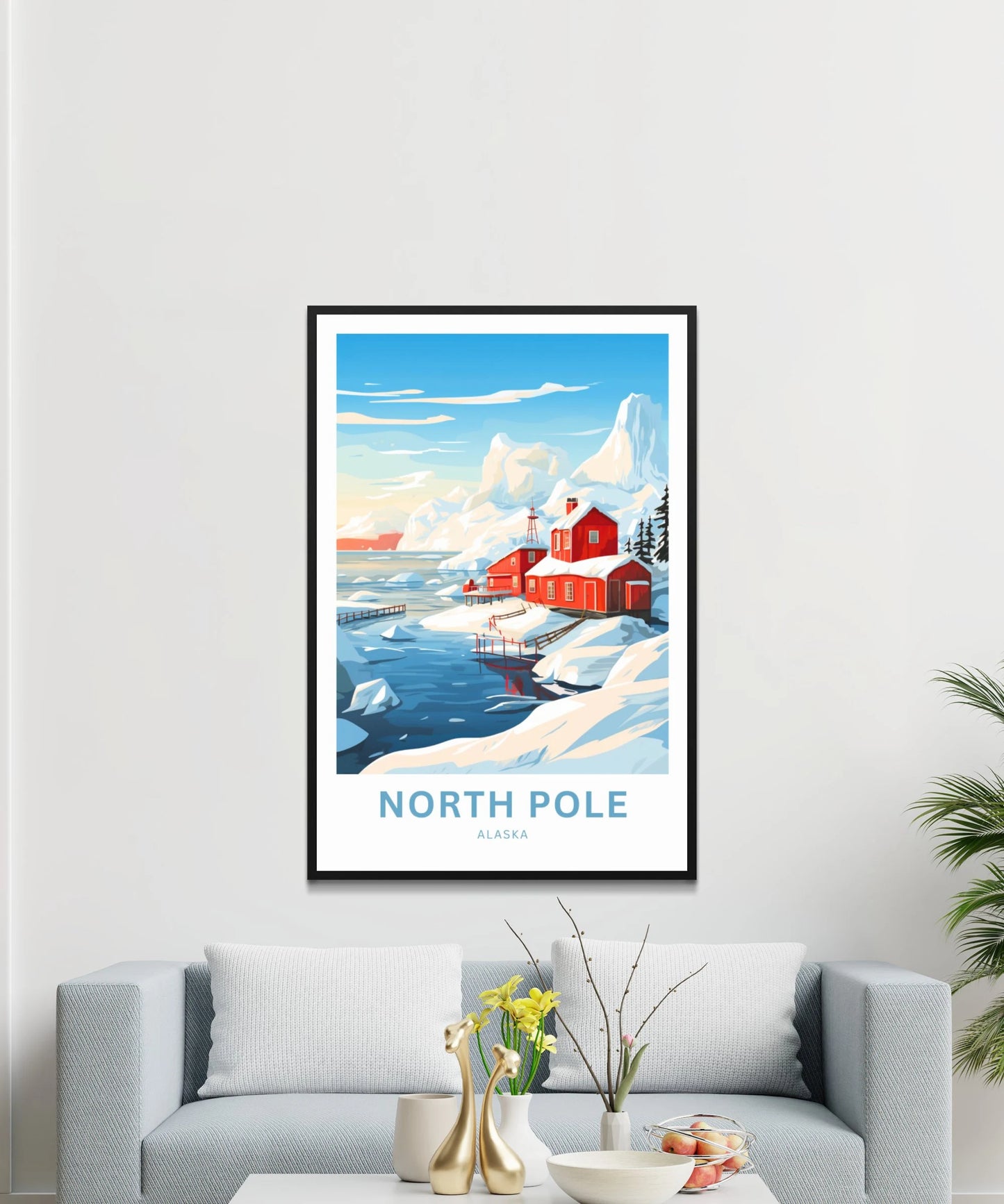 North Pole  Travel Poster