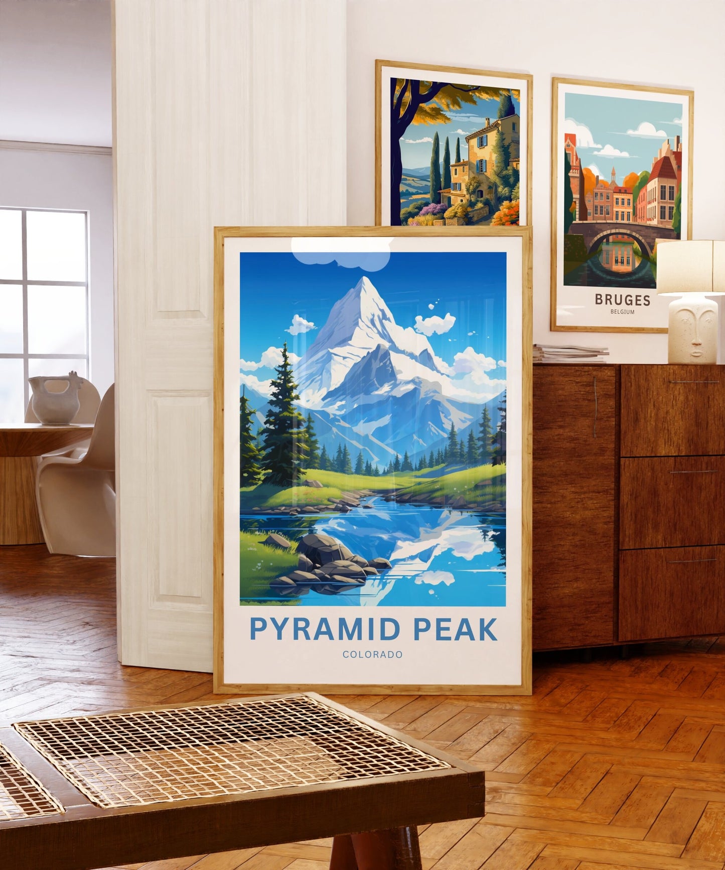 Pyramid Peak Travel Poster