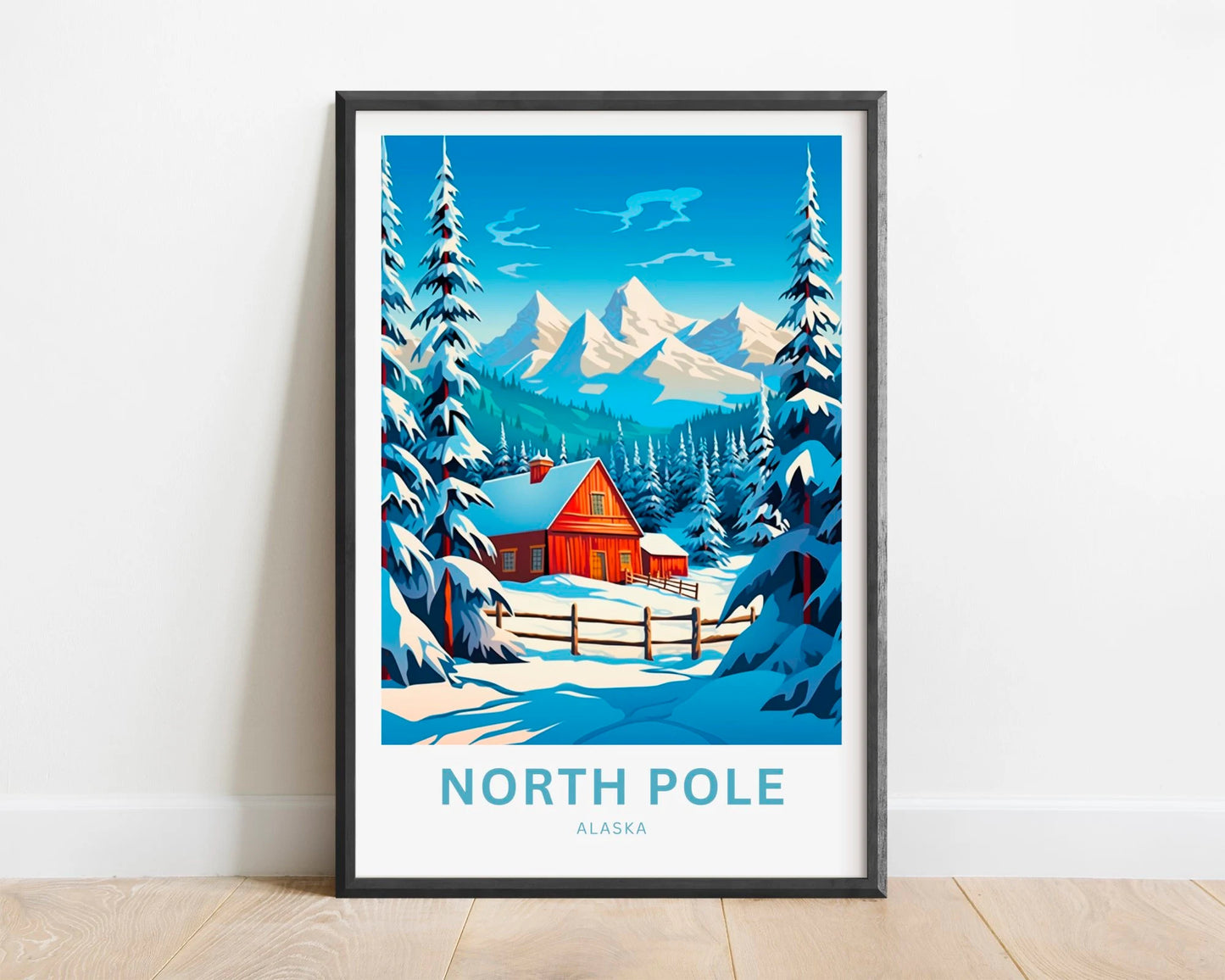 North Pole  Travel Poster